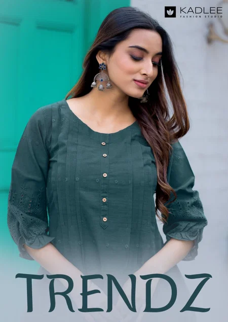 Trendz By Kadlee Pure Cotton Surat Kurti With Bottom Wholesale Market
